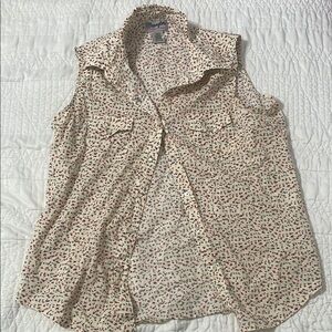 Wrangler floral Button Down Blouse